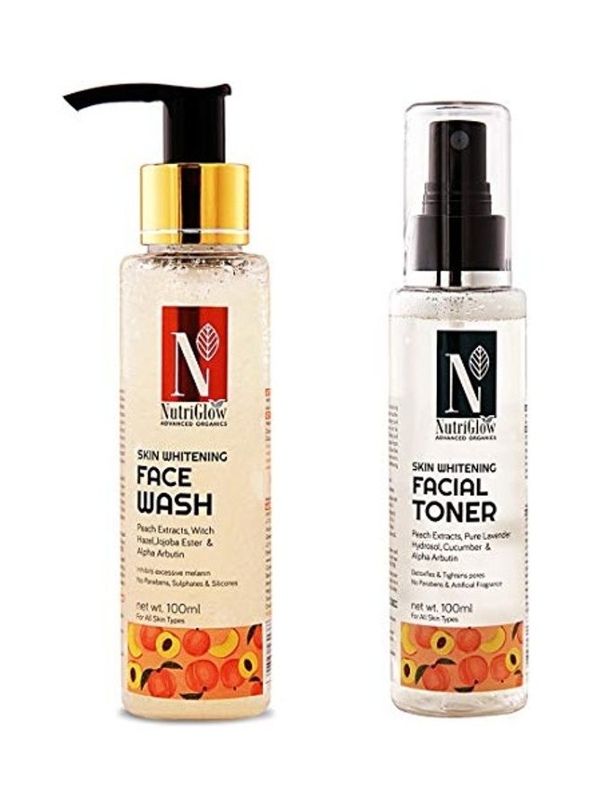 NUTRIGLOW 2-Piece Advance Organics Skin Whitening Face Wash Multicolour 200ml - Image 1