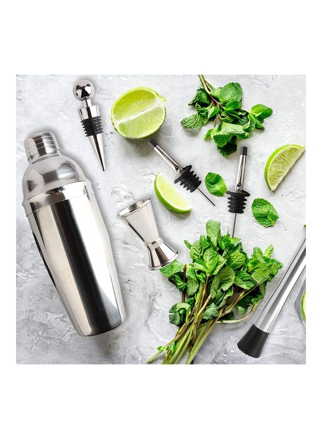 Dubkart 16-Piece Stainless Steel Cocktail Shaker Set Silver 1.18Liters  - Image 3
