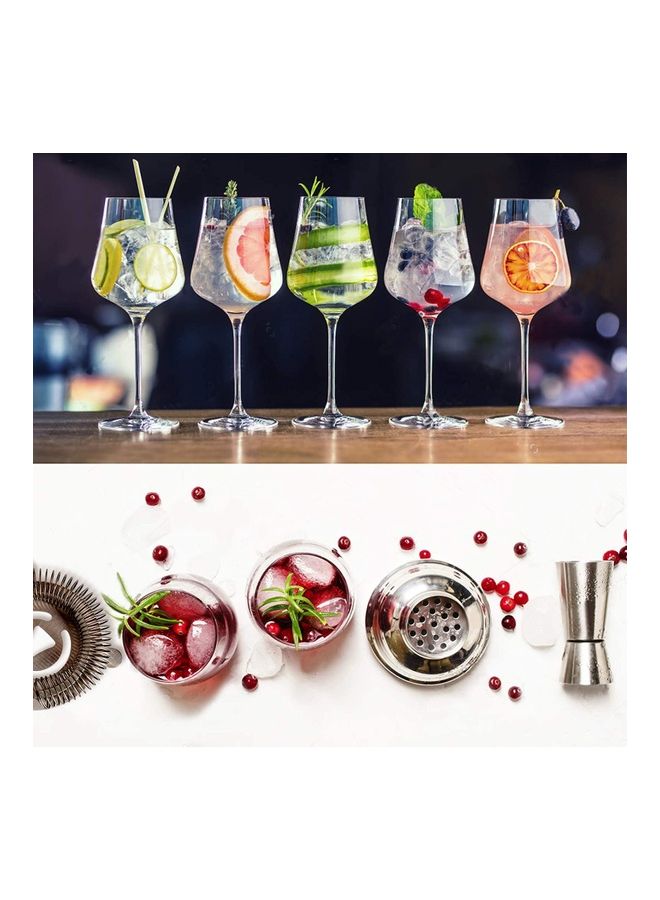 Dubkart 16-Piece Stainless Steel Cocktail Shaker Set Silver 1.18Liters  - Image 4
