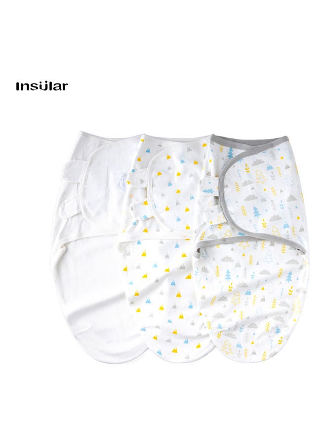 insular 3-Piece Soft Breathable Newborn Baby Swaddle Wrap Set  - Image 2