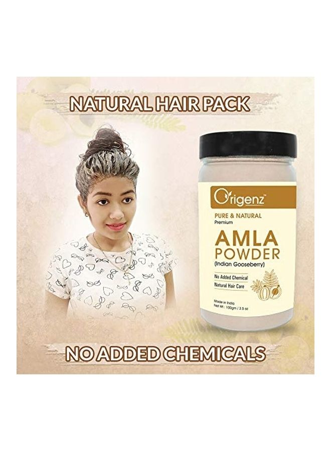 Origenz Premium Amla Powder for Healthy Hair Yellow 100grams - Image 2