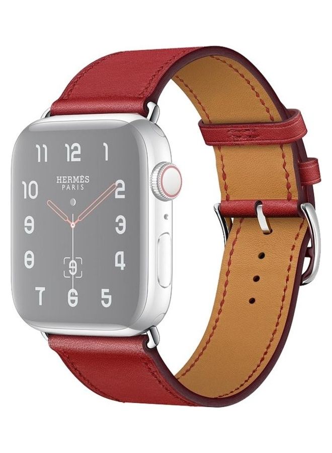 BGM Replacement Strap For Apple Watch Series 6/SE/5/4 44mm And 3/2/1 42mm Red - Image 1
