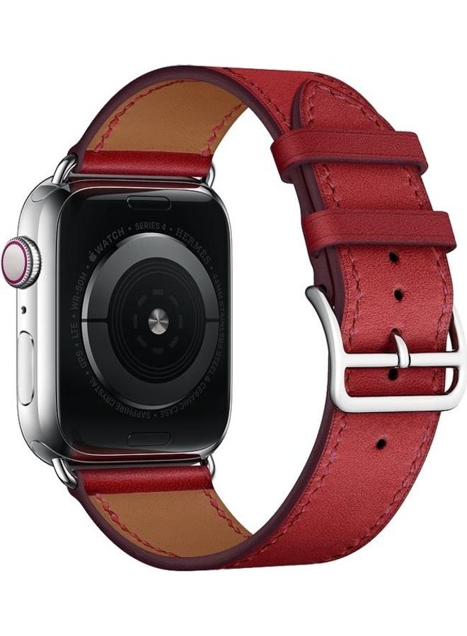 BGM Replacement Strap For Apple Watch Series 6/SE/5/4 44mm And 3/2/1 42mm Red - Image 3