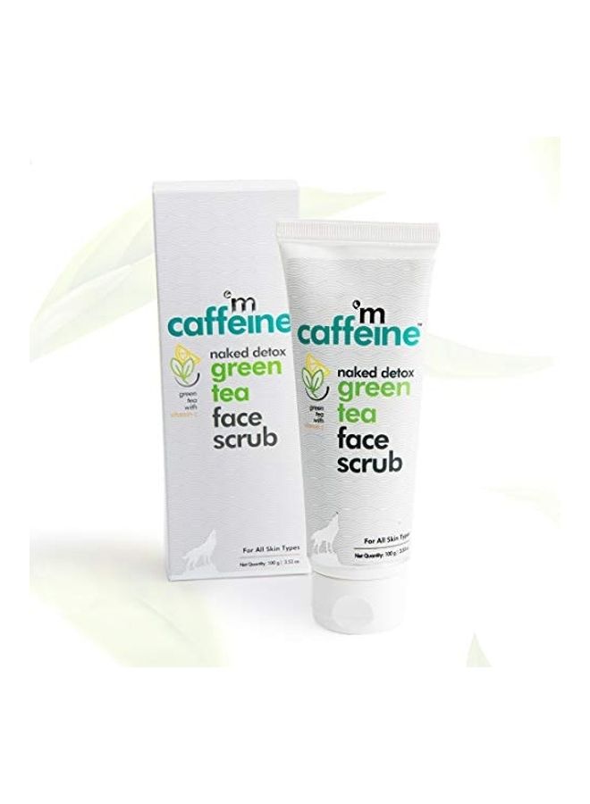 MCaffeine Naked Detox Green Tea Face Scrub Multicolor 100grams - Image 2