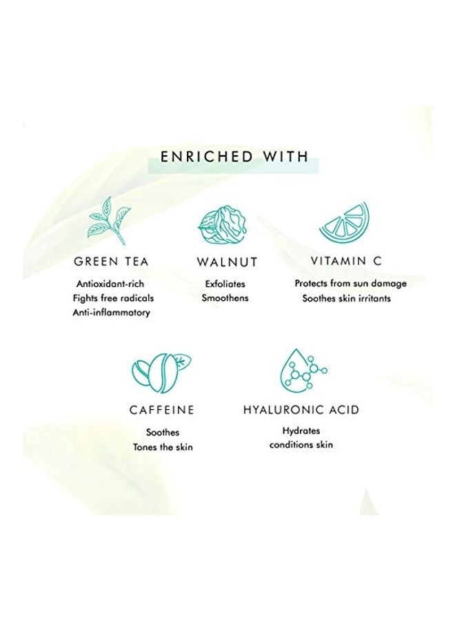 MCaffeine Naked Detox Green Tea Face Scrub Multicolor 100grams - Image 3