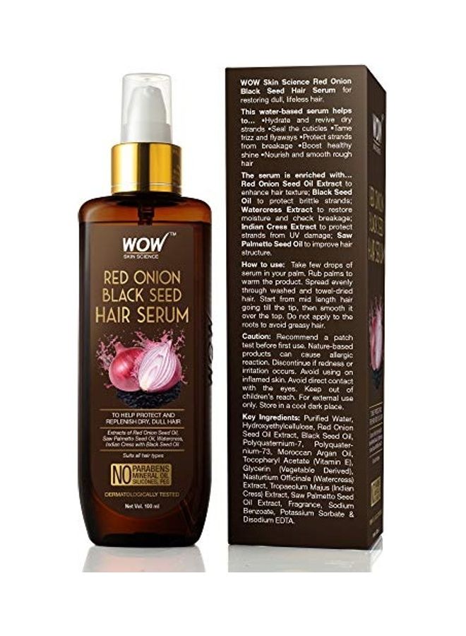 WOW Red Onion Black Seed Hair Serum Multicolour 100ml - Image 3
