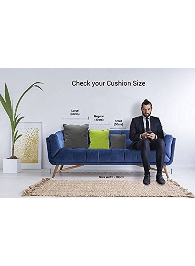 benefit 4 Pieces Linen Decorative Cushion Set Solid Design Beige 45x45cm - Image 5