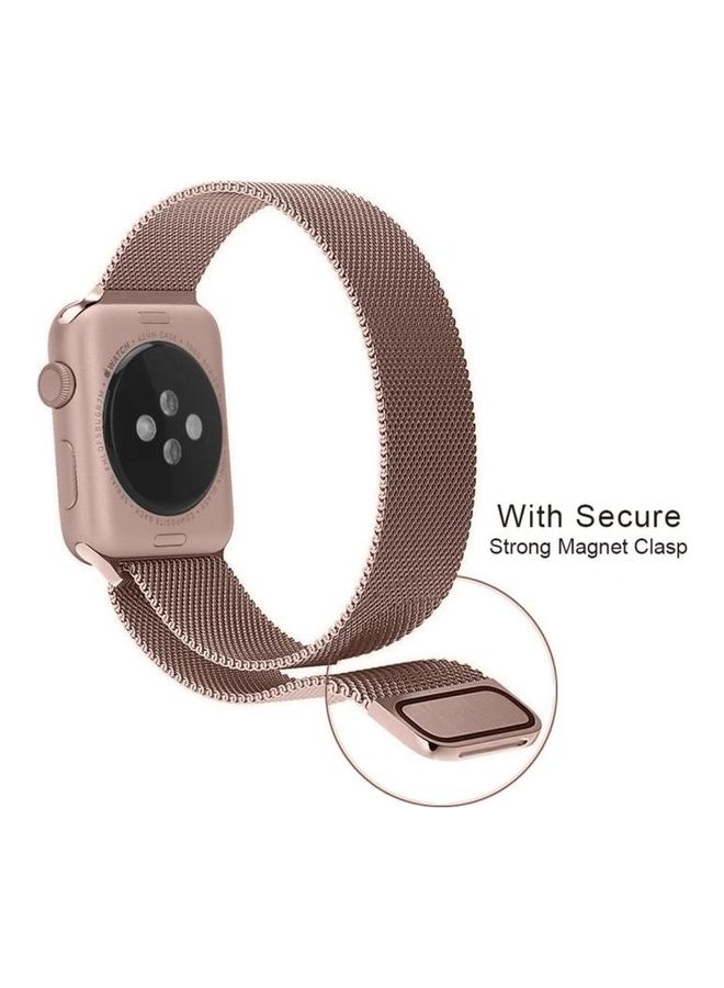 BGM - Milanese Loop Magnetic Stainless Steel Watchband Gold - Image 1