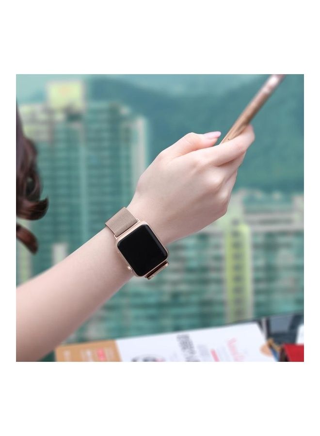 BGM - Milanese Loop Magnetic Stainless Steel Watchband Gold - Image 1