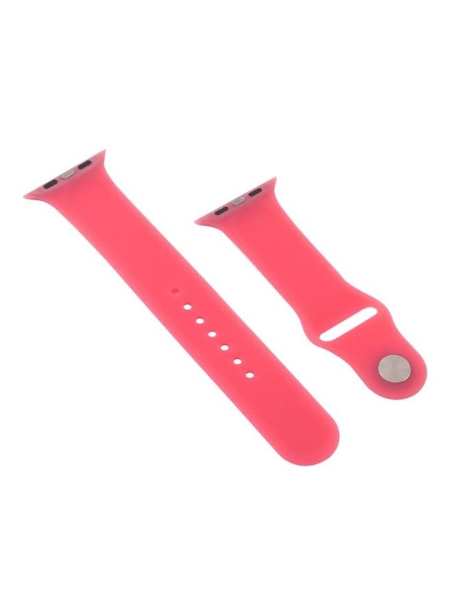 BGM Silicone Wrist Band For Apple Watch Series 5/4 44mm And 3/2/1 42mm Rose - Image 1