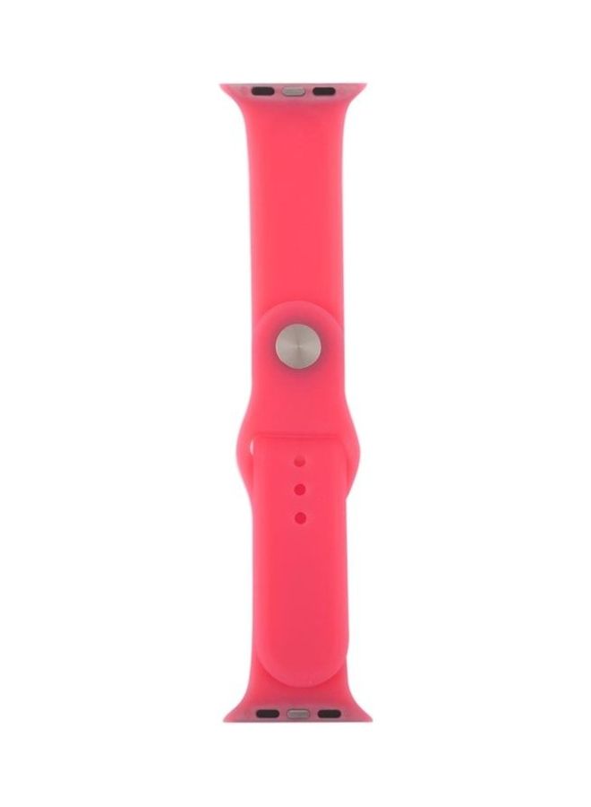 BGM Silicone Wrist Band For Apple Watch Series 5/4 44mm And 3/2/1 42mm Rose - Image 3