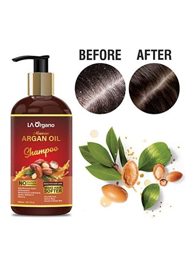 LA Organo Moroccan Argan Hair Oil Shampoo Black 300ml  - Image 4