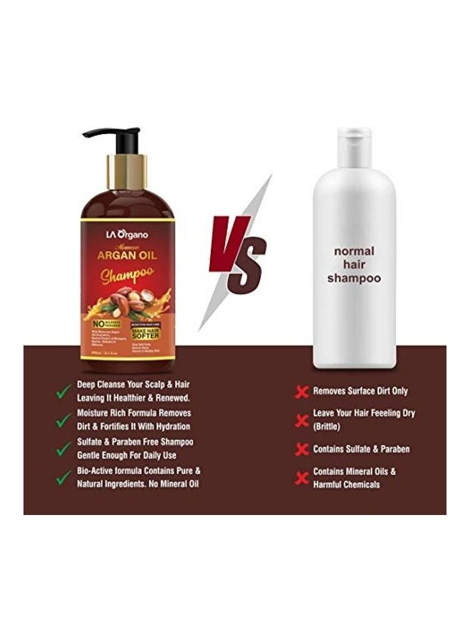 LA Organo Moroccan Argan Hair Oil Shampoo Black 300ml  - Image 5