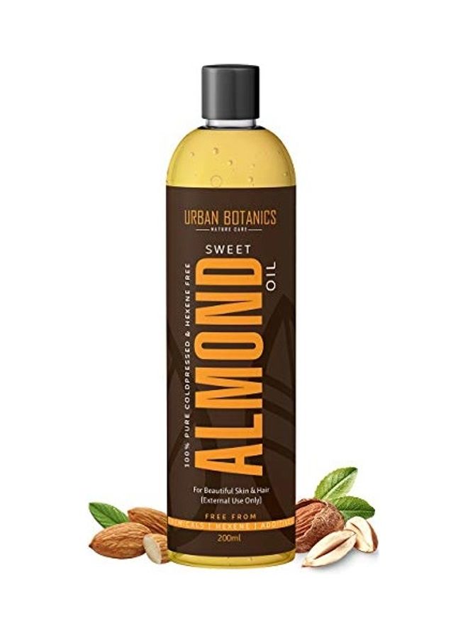 UrbanBotanics Pure Cold Pressed Sweet Almond Oil for Hair and Skin 200ml |  eBay