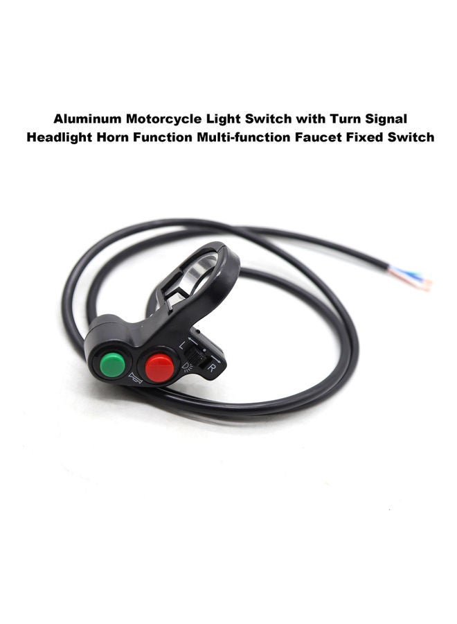 Generic - Aluminum Motorcycle Light Switch With Turn Signal Headlight Horn - Image 1