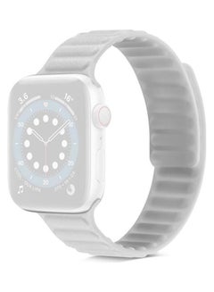 Silicone Replacement Wrist Strap For Apple Watch Series 6/SE/5/4 44mm And 3/2/1 42mm White