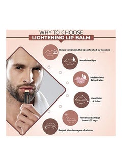 The Man Company Lightening Lip Balm Black 4grams  - Image 4