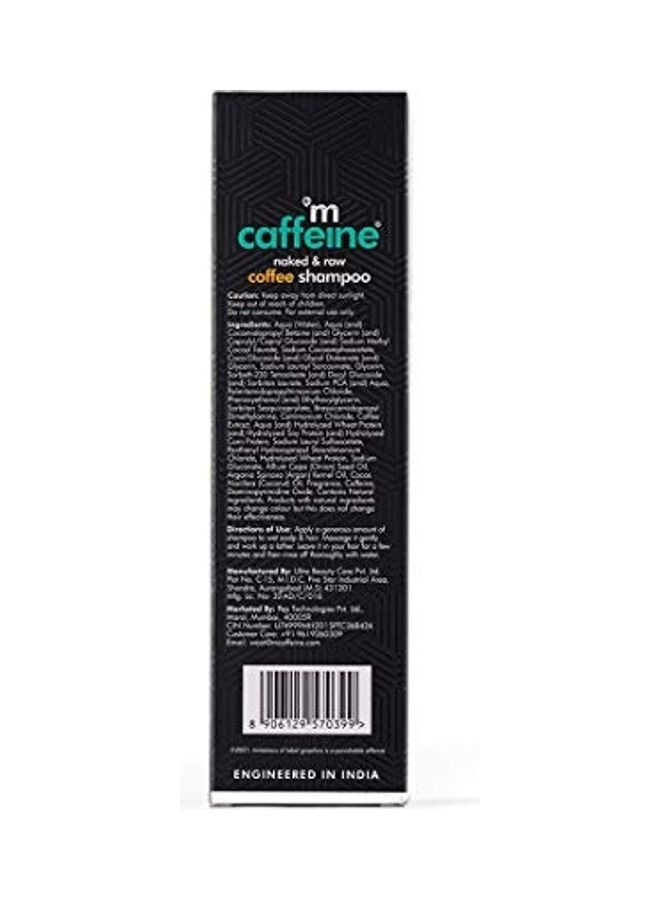 Naked And Raw Coffee Shampoo Black 250ml