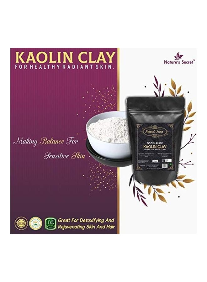Nature's Secret White Light Kaolin Clay Powder for Skin Face Mask Black 250grams  - Image 2