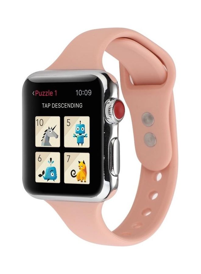 BGM Replacement Strap For Apple Watch Series 6/SE/5/4 44mm And 3/2/1 42mm Pink  - Image 3