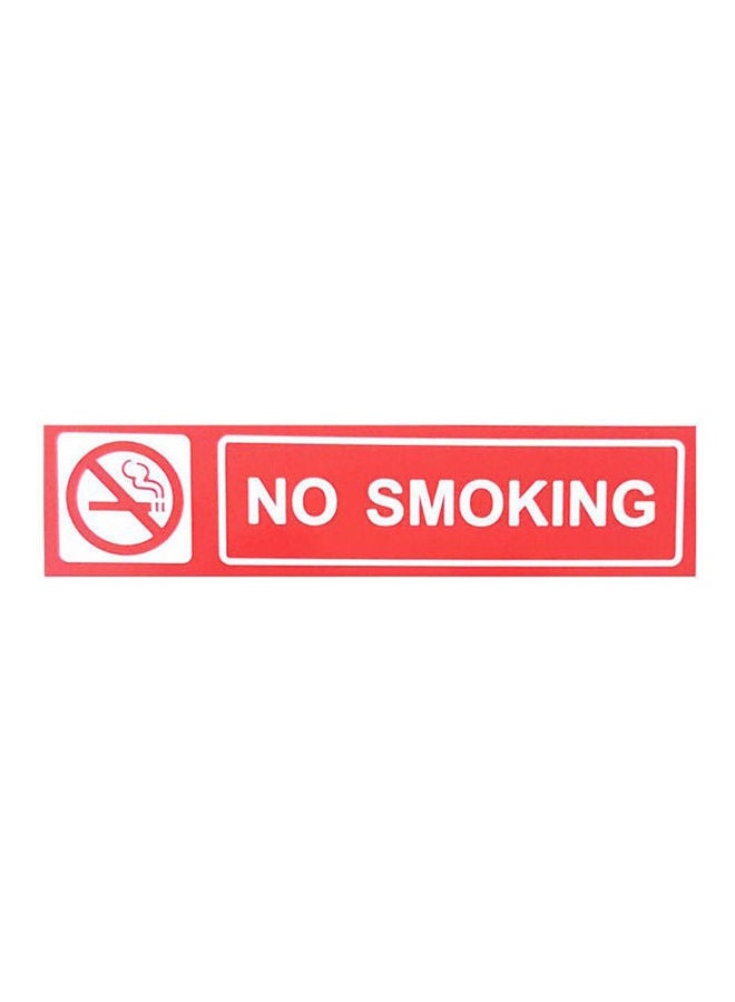 Generic No Smoking Sign Board Red 