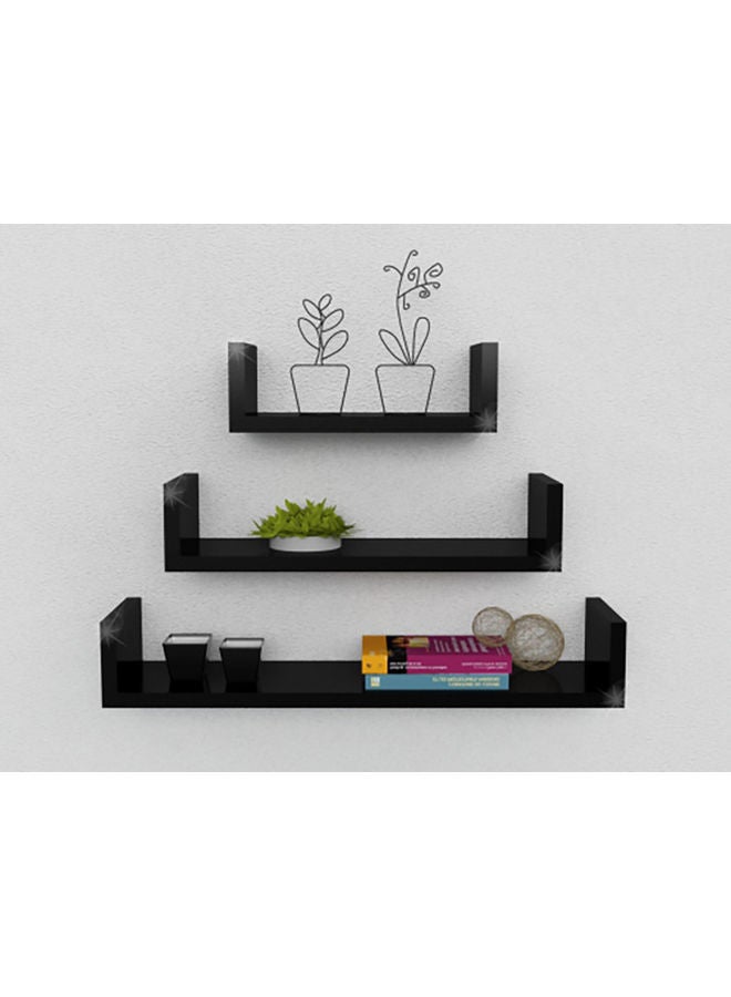 3-Piece Wall Mounted Floating Shelves Black - v1629155208/N50158611A_2