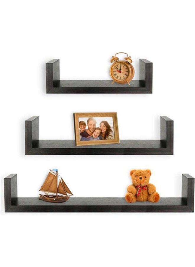 3-Piece Wall Mounted Floating Shelves Black - v1629155208/N50158611A_3