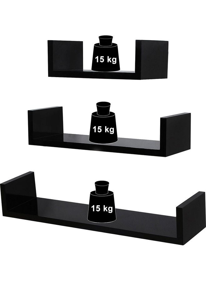 3-Piece Wall Mounted Floating Shelves Black - v1629155208/N50158611A_5