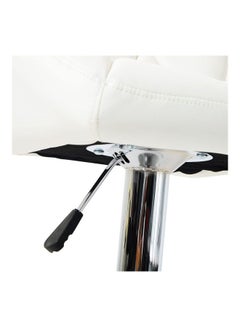 أيه كيه أف كرسي مفرد بقضيب دوارقابل للتعديل بتصميم عصري أبيض 48D x 50W x 105Hسم  - Image 5