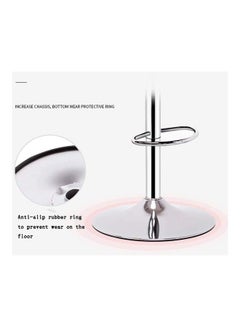 أيه كيه أف كرسي للبار بتصميم ماسي من قطعتين أبيض 40D x 50W x 110Hسم  - Image 4