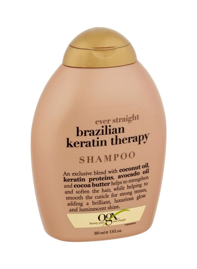 Ogx Ever Straight Brazilian Keratin Therapy Shampoo Multicolour 385ml - Image 2