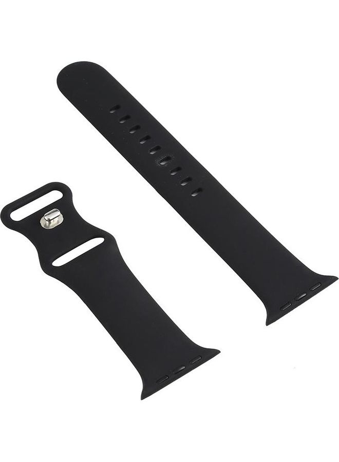 BGM Replacement Band for Apple Watch Series 1/2/3/4/5/6/SE 38/40mm Black - Image 3