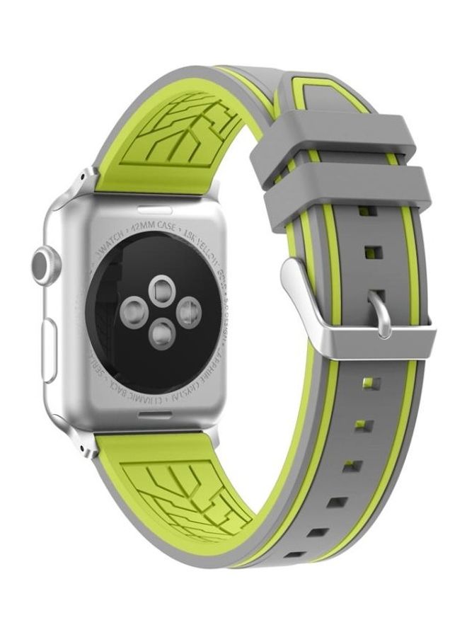 BGM - Replacement Band for Apple Watch Series 1/2/3/4/SE 38mm Grey/Green - Image 1