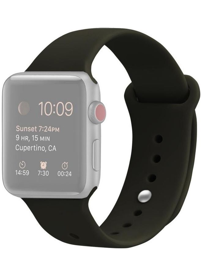 BGM - Replacement Strap For Apple Watch Series SE/6/5/4 40mm And 3/2/1 38mm Olive Green - Image 1