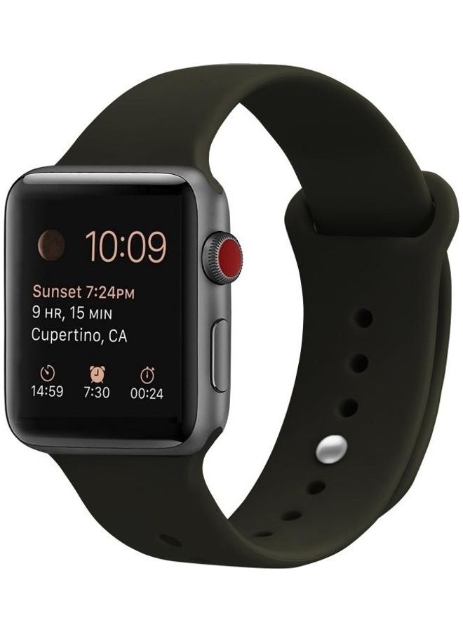 BGM - Replacement Strap For Apple Watch Series SE/6/5/4 40mm And 3/2/1 38mm Olive Green - Image 1