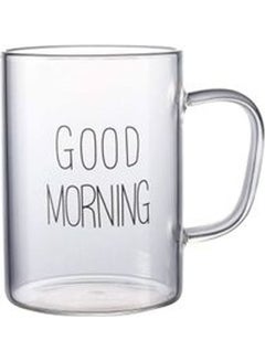 دوبكارت "كوب مطبوع بعبارة "Good Morning" مزود بمقبض شفاف  - Image 1