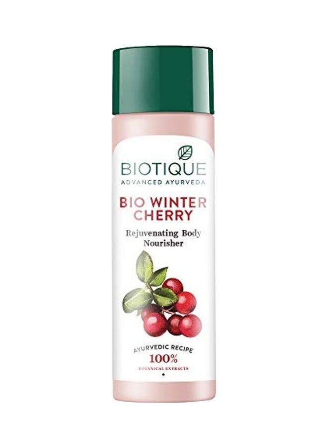 Biotique Bio Winter Cherry Rejuvenating Body Nourisher Lotion Pink 120ml - Image 1