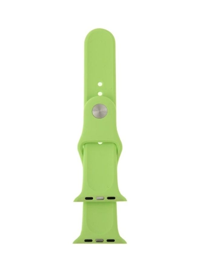 BGM Rubber Sport Watchband With Pin And Tuck Closure For Apple Watch 42mm Green - Image 5