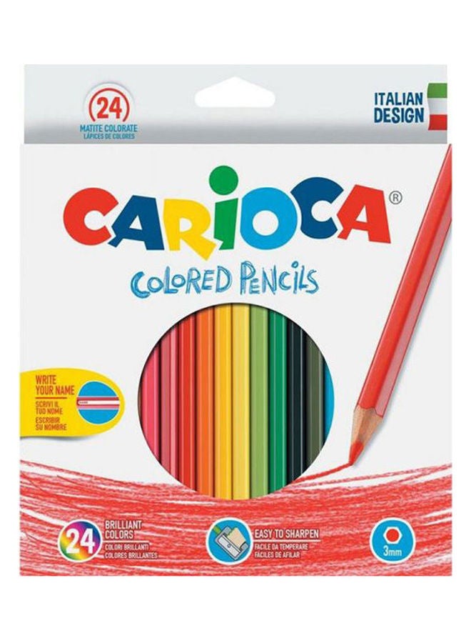 carioca Colo Pencils Set Of  24 Colors Multicolour 