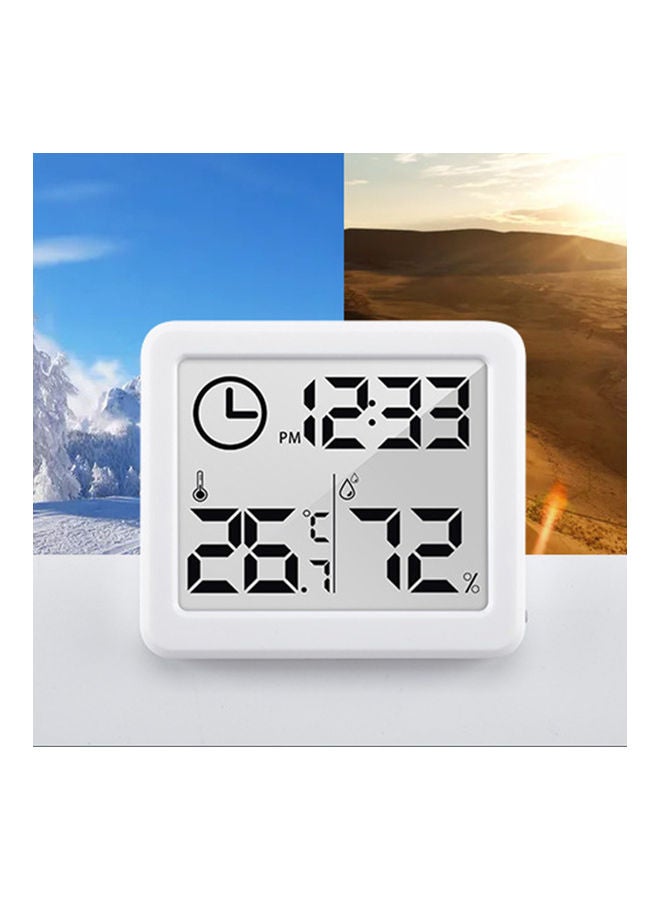 Generic - Temperature and Humidity Meter Digital Hygrometer H37503-LM White - Image 1