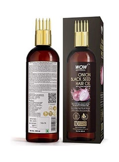 WOW Skin Science Onion Black Seed Onion Hair Oil Brown 200ml  - Image 3