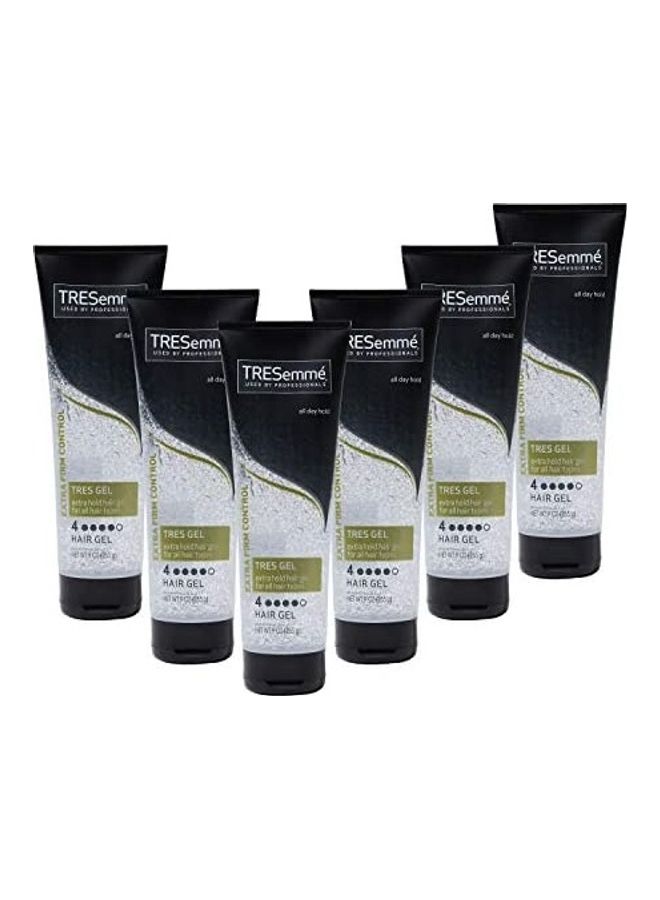 Tresemme Pack Of 6 Tres Two Hair Styling Gel Clear 255grams 