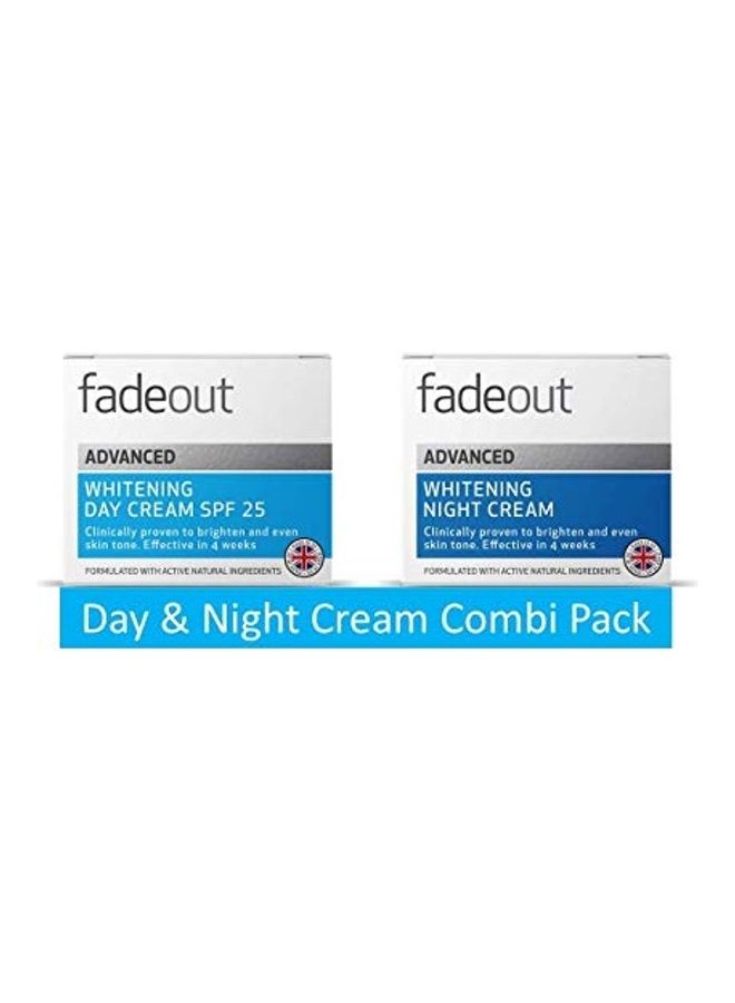FADE OUT Advanced Whitening Duo of Day Cream Pack of 2 White/Blue 50ml+50ml - Image 1