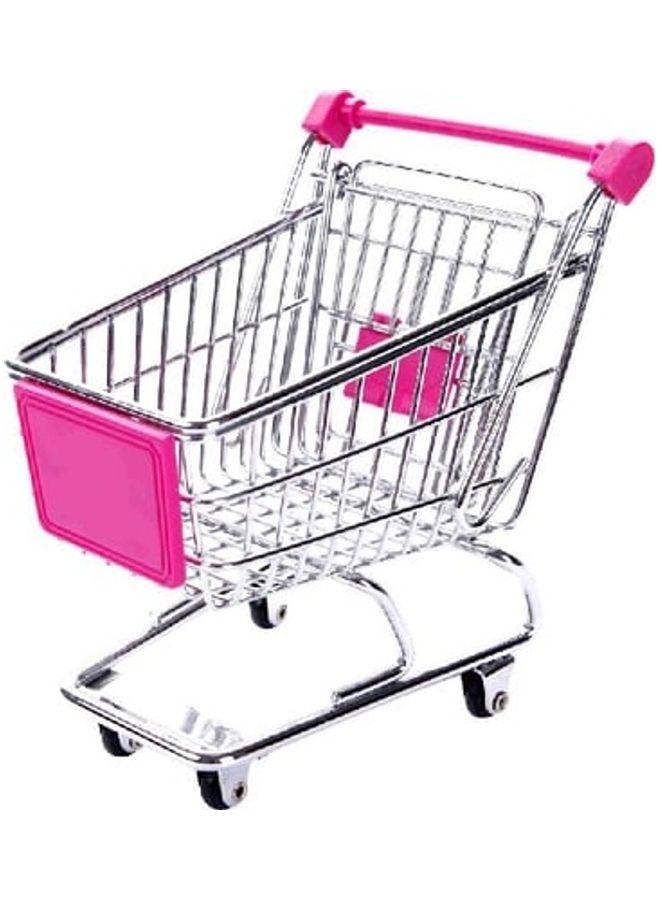 Generic Decorative Mini Cart Silver/Pink 