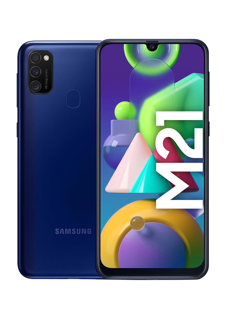 Samsung - Galaxy M21 Dual SIM Midnight Blue 4GB RAM 64GB 4G LTE - International Version - Image 1