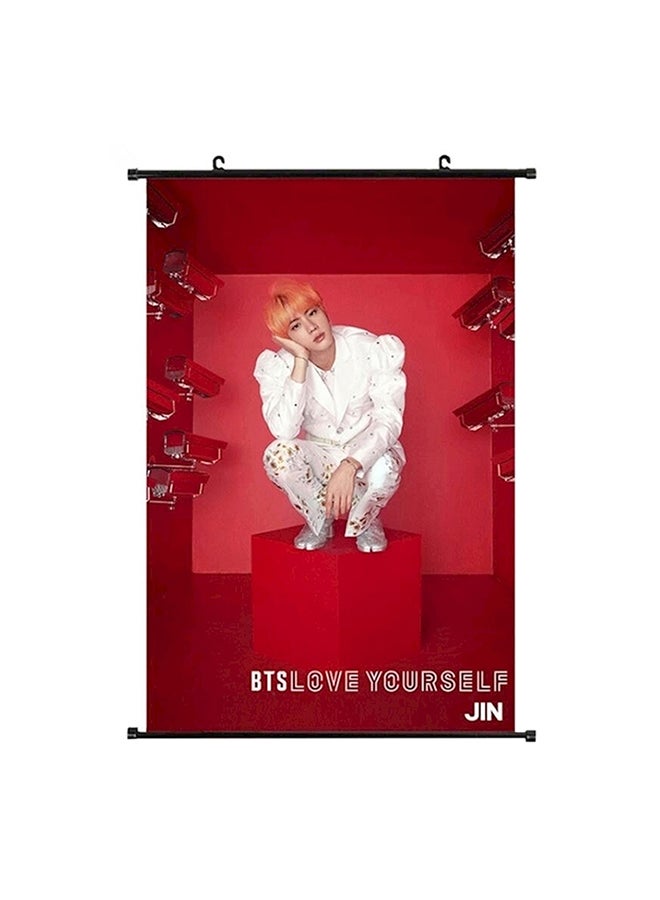 Bts Love Yourself- Wall Scroll Coated Paper Poster Red 40x60centimeter - Image 1