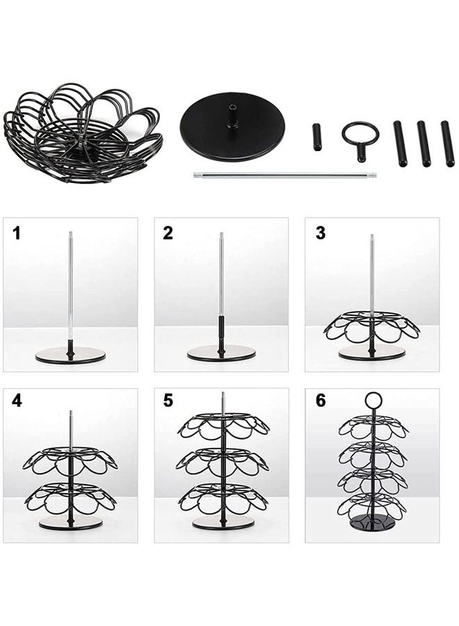 Rock Pow Coffee Capsule Storage Rack Black 7.36x14.3x7x36inch - Image 2