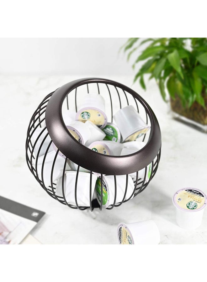 Rock Pow Coffee Pod Holder Brown 8.2x7.7x8.2inch  - Image 3