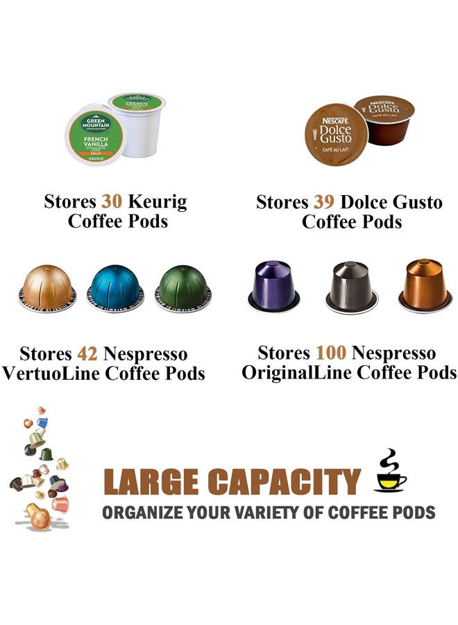 Rock Pow Coffee Pod Holder Brown 8.2x7.7x8.2inch  - Image 5