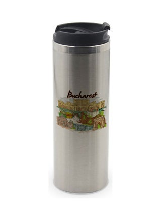 Bucharest Printed Tumbler With Lid Multicolour - v1629180063/N50179115A_1